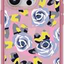 OtterBox iPhone 14 Pro Symmetry Series+ Case - Cruller Print (Pink), Ultra-Sleek, Snaps to MagSafe, Raised Edges Protect Camera & Screen