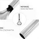 UKCOCO Stainless Steel Pumpkin Scoop and Corer Tool for Remove Seeds, Pulp - Metal pumpkin scraper for Kitchen Use Multi-Functional Fruit and Vegetable Spoon, 9.33 Inch