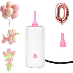AXHJ Balloon Pump Electric Air Pumps for Long Balloons, Electric Air Balloon Pump, Balloon Inflator for 260q Foil Twisty Animal Balloons in Birthday Party for Decorations, AC110V