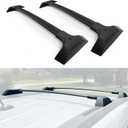 ECOTRIC Aluminum Roof Rack Cross Bars Compatible with 2009-2017 Chevy Traverse Top Rail Luggage Cargo Carrier (1 Pair) C Channels are Not Included