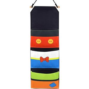 RUNROLE 3 Pocket Canvas Fish Extender - 10 Inch Width, Portable, Easily Customize, Hanging Storage Organizer, 2026&2027 FE for Gift Exchanges and Pixie Dust, Cruise Essentials (Mix Style)