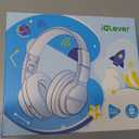 iClever BTH12 Kids Bluetooth Headphones,Colorful LED Lights,74/85dBA Safe Volume,85H Playtime,Bluetooth 5.2,Over Ear Headphones Built-in Mic for iPad/Tablet/Airplane,Blossom Pink