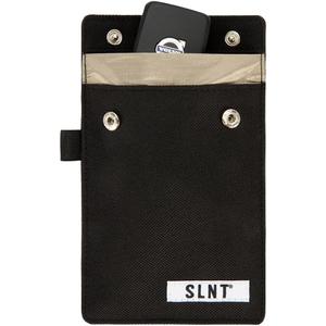 SLNT Signal Blocking Faraday Key Fob Case with Silent Pocket - Car Anti Theft Device Shields Against All Signal Types, Includes RFID Blocking & Durable Faraday Bag, Fits Most Keyfobs (Black, X-Small)