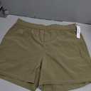 ODODOS Men's Athletic Shorts with Pockets 5" Quick Dry Lightweight Workout Gym Running Shorts, Tan, Large