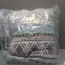 Goodidea Boho Quilt Set King Size,3 Piece Mint Green Bohemian Striped Bedspread Coverlet Set with 2 Pillow Cases Lightweight Soft Microfiber Bedding Set for All Seasons (104"x90")