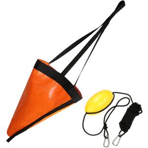 Drift Sock Sea Anchor Drogue with 30ft Kayak Tow Rope Line Buoy Ball Float Leash Sea Brake System for Marine Boat/Yacht/Jet Ski/Inflatable/Power Boat/Sail Boat (24" fits boats up to 14')