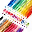 Nail Art Pens Set - 24 Colors Nail Art Markers Nail Polish Set & Acrylic Paint Markers for Drawing, Dotting, and Lining. Your Complete DIY Manicure Kit for Home Salon Nail Designs Christmas Gifts