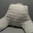 Blissful Diary Reading Pillow, Backrest Pillow with Shredded Memory Foam for Adult & Children, Designed for Bed and Couch Sitting Up, Includes Arms, Pockets and Washable Cover, Off White