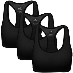 MIRITY Women Racerback Sports Bras - High Impact Workout Gym Activewear Bra M
