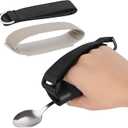 Awaiymi 3 Pack Universal Cuff, Universal Hand Strap for Holding Utensils, Eating Assistance Cuff for Weak Grip & Limited Mobility (3 Different Designs to Suit Various preferences)
