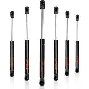 10 inch 22lbs Gas Struts, 6 PCS 10in Gas Shock Lift Spring Prop for ruck Pickup Tool Box Lid Weatherguard Aluminum UWS Toolbox Boat Storage Lid RV Cabinet Door