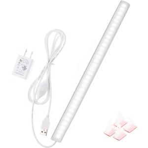 Under Cabinet Light, 12 Inch Plug in LED Closet Light with Memory Function, Cold White 6000K, Super Slim Dimmable Workbench,Under Counter Lights for Kitchen