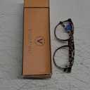 VisionGlobal Blue Light Blocking Glasses for Women/Men, Anti Eyestrain, Computer Reading, TV Glasses, Stylish Oval Frame, Anti Glare(Leopard,+2.00 Magnification) (01_days_leopard)
