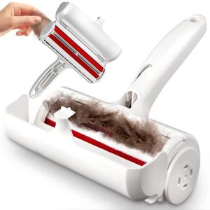 Pet Hair Remover Roller for Dog Hair and Cat Hair Self-Cleaning Lint Roller for Furniture, Couch, Carpet, Clothing, Bedding and Car Seats Reusable, Durable, Portable Fur Removal Tool