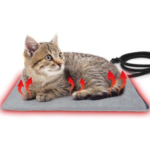 Pet Heating Pad for Cats and Small Dogs,Heated Cat Bed,Auto Temperature Control Waterproof Indoor Electric Pet Heating Pads for Cats with Chew Resistant Cord,16 * 12inch