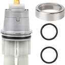 RP46074 Delta Shower Cartridge Replacement for Delta 13/14 Series Single Handle Bath Tub Shower Faucet Universal Delta Shower Valve Cartridge Replacement Parts Repair Kit with RP22734 Bonnet Nut