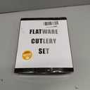 72-Piece Black Silverware Set, Umite Chef Flatware Set with Steak Knives for 12, Food-Grade Stainless Steel Cutlery Set, Includes Spoons, Forks, Knives, Kitchen Cutlery for Home Office, Restaurant, Hotel