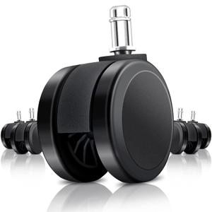Replacement Office Chair Wheels, Caster Desk Chair Wheels, Rolling Wheels for Office Chair, Chair Rollers Casters, Chair Casters for Hardwood Floors, 5 Set Chair Casters Safe for All Floors.