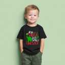 Christmas Shirts for Toddler Boys Girls Kids 2-8 Years, Santa Reindeer Snowman Dinos Truck Short Sleeve Tee
