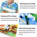 3 x 2 Sets with 140 Vehicle Stickers  Reusable Car Sticker Books for Kids Ages 3-5, Includes Excavators, Trucks, Police Cars, Tractors & Construction Stickers, Removable Travel Activity Book for Boys