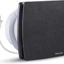 Venta 6 Inch Exhaust Fan  1.7 Sones, Quiet Wall Mount Bathroom Exhaust Fan  Powerful 141 CFM Airflow, Anti-Backflow, Energy-Efficient - For Kitchen, Garage, Office - Black