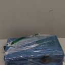 Premium Wrapping Paper Organizer Storage | Gift Wrap Holder with Extra Pockets for Christmas Decorations, Reinforced Handles, Heavy Duty, Ultra-Durable, Tear-Proof Fabric - Fits Up to 27 Rolls (Blue)