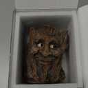 vomiceak Face Planter with Funny Smile - Unique Head Planters for Indoor Outdoor Plants with Drainage Hole, Cute Plant Pots for Succulents, Creative Flower Pots as Gifts for Women and Men (Brown Man)