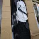 GoSports Range Cage 10 ft x 8 ft Golf Net Cage  Indoor & Outdoor Golf Practice Net for Full Swing Training and Home Golf Simulator Setups (Blank Simulator Screen)