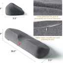 Cervical Neck Pillows for Pain Relief Sleeping, Memory Foam Neck Bolster Support Pillow and Shoulder Relaxer for Stiff Pain Relief, Neck Support Pillow Bed Neck Roll Pillow(Dark Gray)