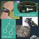 Survival Kits 37 in 1, Gifts for Men Dad Husband Valentine's Day, Emergency Survival Gear and Equipment, Camping Hiking Outdoor Adventure Cool Gadgets, Stocking Stuffers