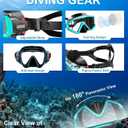 Aegend Snorkeling Gear for Adults Youth Kids, Snorkel Mask with Top Dry Valve - Panoramic View Anti-Leak and Anti-Fog with Mesh Bag for Snorkeling, Scuba Diving, Freediving & Swimming