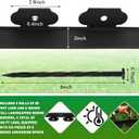 Sintuff 246 ft Garden Landscape Edging 2 Inch Tall Lawn Edging Border with 216 Anchoring Spikes Flexible Straight Top Garden Border Lawn Roll Kit(Black)