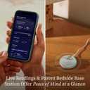 Owlet Dream Sock Smart Wearable Baby Monitor, Infant SpO2 Monitor Tracks Heart Rate & Oxygen - Parents Receive Alerts, Sleep & Health Insights via App - Bedtime Blue