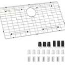 Sink Protector Grid, Sink Grids for Bottom of Kitchen Sink with Corner Radius 3/16",27-9/16" x 14-9/16" Sink Protector, Stainless Steel Material (27.7"W x 14.7"D x 1"H)