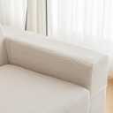 Couch Arm Covers, Sofa Covers Washable, Couch Cushion Covers, Armchair Slipcovers Sectional Couch Covers Anti-Slip Furniture Protector, (1PC Armrest Cover, Ivory) (Ivory / Wave Pattern)