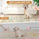 Washable Pee Pads for Dogs, 2 Pack Super Absorbent Reusable Puppy Pads with Colorful Flowers Patterns for Potty Training, Floor, Couch, Bed, and Crate,36"x 48"