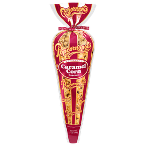 Popcornopolis® Caramel Corn Indulgent Popcorn Cone, 7 oz 03/09/2026