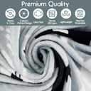 Halloween Blanket,Cute Kawaii Ghost Skeleton Goth Occult Creepy Witch Pumpkin for Women,Halloween Flannel Fleece Throw Blanket for Home Living Room Bed Chair Decor Blue 60"x50"