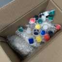 60 Pcs Plaster Painting Fairy Art Party Favors for Kids DIY Statues Craft Butterfly Insect Activities Birthday Supplies with Magnet Brushes Palette Organza Bag Gifts (Dinosaur)