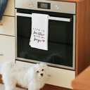 Life is Better Hand Towel, Funny Kitchen Dish Cloth, Absorbent Quick Dry Cloth Dish Tea Towels, Best Housewarming Gifts for Family Friends, Kitchen Table Decoration-A02