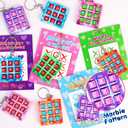 26PCS Tic Tac Toe Game Keychains Valentines Day Gifts for Kids School Classroom Valentine Exchange Cards for Toddlers Boys Girls Class Valentines Day Gift Party Favors Treat Goodie Bag Stuffers Bulk