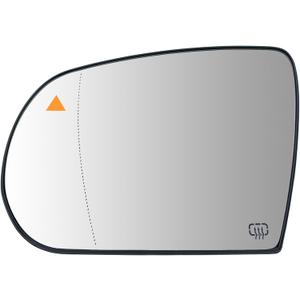 Blind Spot Driver Side Mirror Replacement for Jeep Cherokee 2014-2019 Jeep Compass 2017-2021, Left Exterior Side Rearview Mirrors Glass, with Backing Plate, Power Heated,Blind Spot Detection (Left (Driver Side) With Blind Spot Detection)