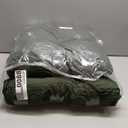 Rocking Chair Cushion, Waterproof and Fade-Resistant Patio Chair Cushions, Tufted Chair Pads for Rocker Furniture, 17x17 Inch, Indoor/Outdoor Seat Cushions with Ties, Dark Green