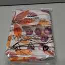 Thanksgiving Fall Maple Leaves Blackout Tie Up Curtains for Windows, Farm Country Pumpkins Daisy Rod Pocket Shade Valances, Adjustable Roll Up Balloon Curtain for Bedroom,Bathroom 1 Panel 34x45 Inch