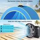 Baby Pop Up Tent with Integrated Solar Cooling Fan | Anti-UV Baby Tent for Beach with UPF 50 UV Protection | Baby Beach Pool | Portable Travel Sun Shade for Baby | Pop Up Pool