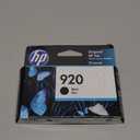 HP Original 920 Black Ink Cartridge | Works with OfficeJet 6000, 6500, 7000, 7500 Series | CD971AN
