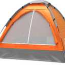 2 Person Camping Tent with Rain Fly and Carrying Bag Lightweight Outdoor Pop Up Tents for Camping Essentials, Music Festivals, Backpacking, Hiking, or Beach Shelter by Wakeman Outdoors