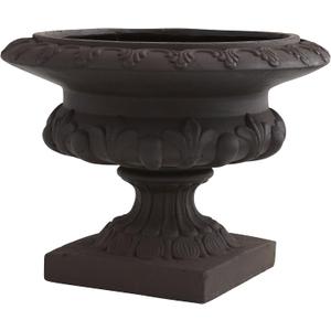 Nearly Natural 12.5in. Iron-finish Decorative Urn (Indoor/Outdoor)