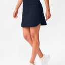 G Gradual Golf Skirts for Women Zipper Pockets High Waisted Skorts for Woman Tennis Athletic Workout Casual Summer (Black, XXXL)
