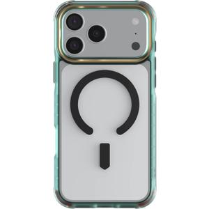 Ghostek Covert iPhone 17 Pro Max Clear Case - Compatible with MagSafe Accessories, Shockproof Silicone, Minimalist Phone Cover (6.9 Inch, Teal) (Teal [Limited Edition])